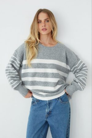 Charlotte Oversized Striped Sweater