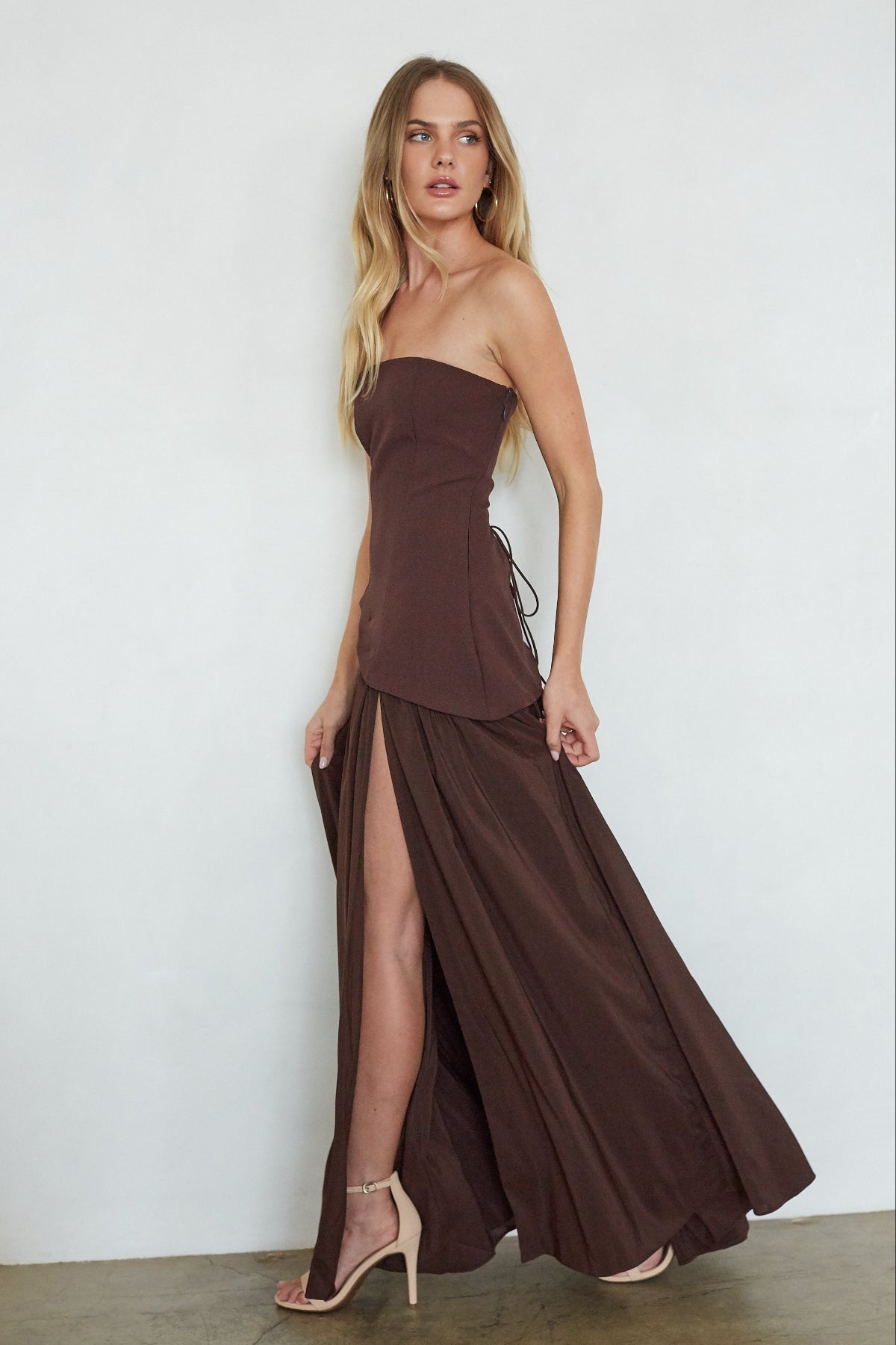 Retta Asymmetrical Maxi Dress - Image 3