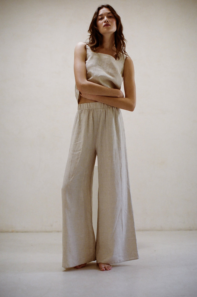 Cove Linen Wide Leg Pants - Image 3