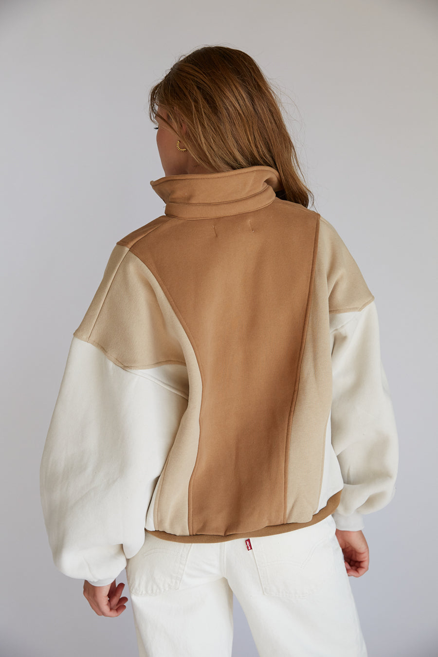 Ivy Quarter Button Pullover Sweatshirt - Image 2