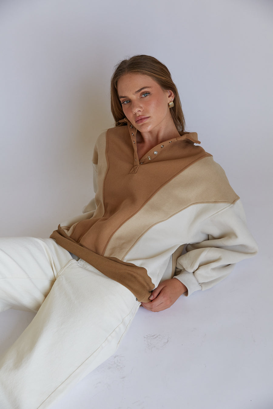 Ivy Quarter Button Pullover Sweatshirt - Image 4