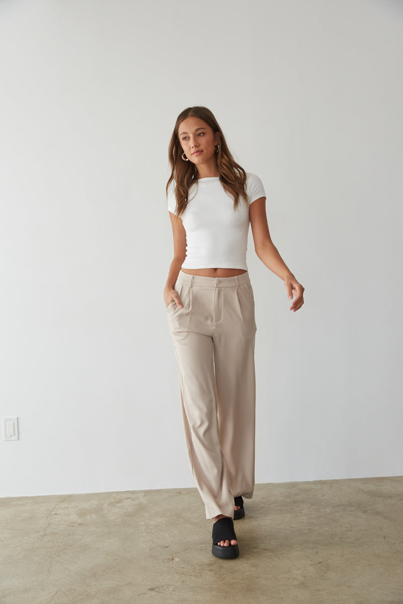 Lyna Wide Leg Trouser Pants - Image 5