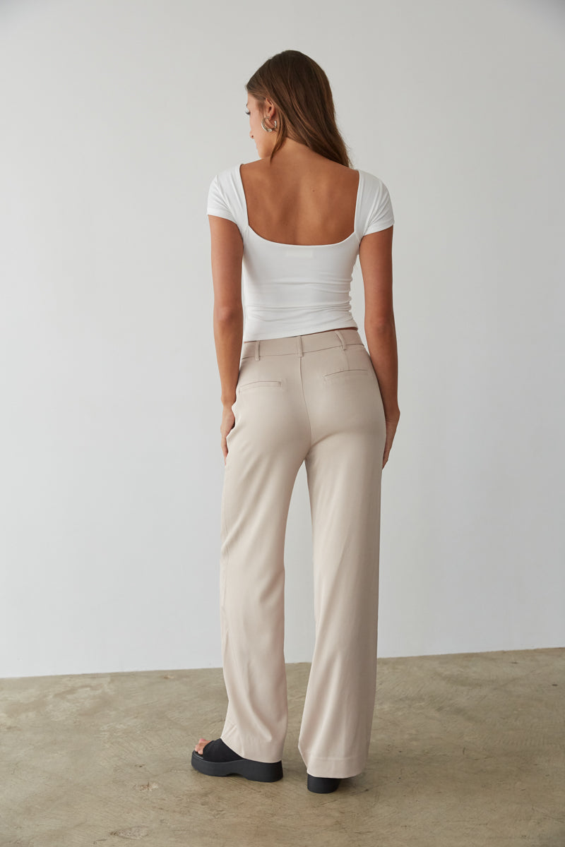 Lyna Wide Leg Trouser Pants - Image 2