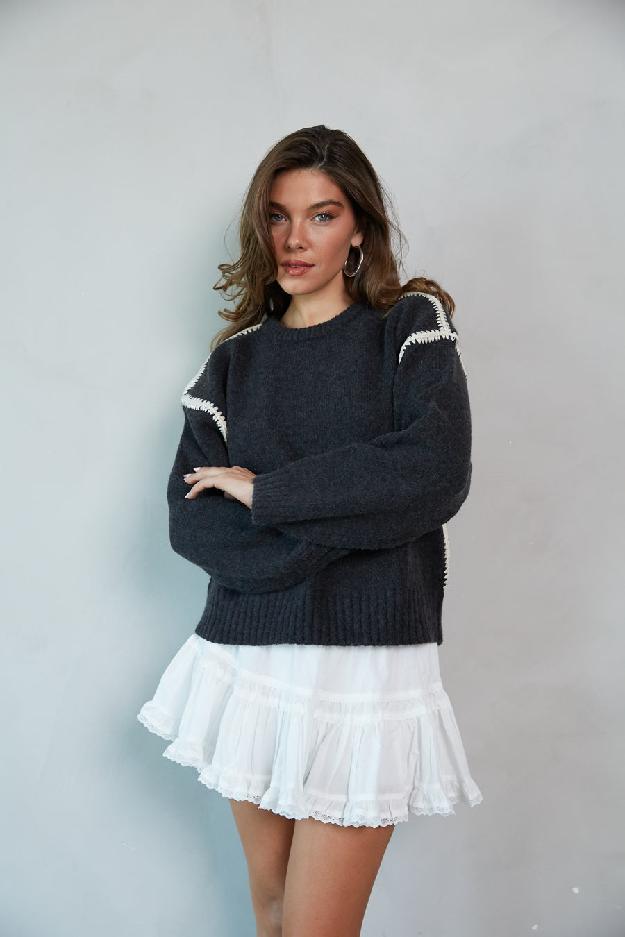 Ollie Oversized Knit Sweater - Image 4